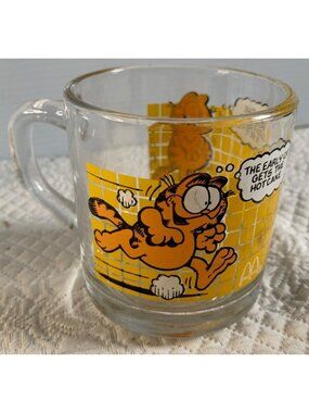 McDonald Garfield Otto United Feature Tile Coffee Mug 1978 The Early Cat